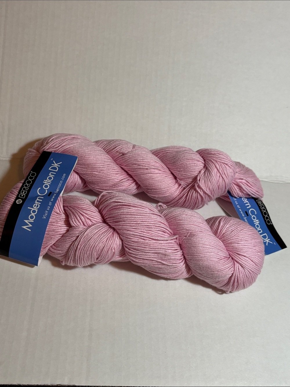 Berroco Modern Cotton DK Yarn - Light Pink (2 Skeins)